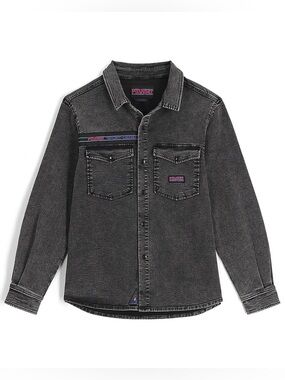 Men's Pit Viper Sport Denim Button Down Long Sleeve Shirt